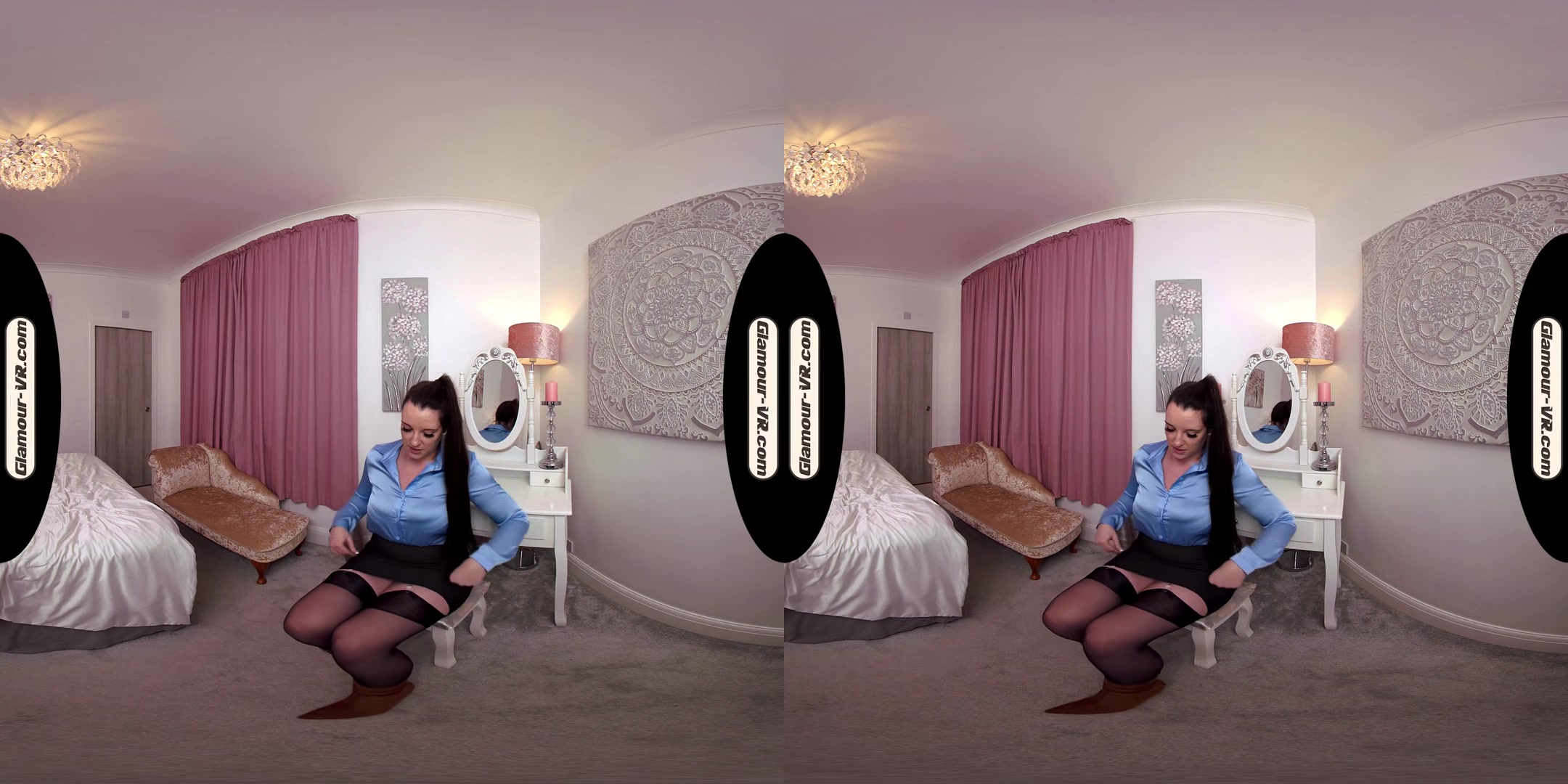 Ivy Rain Playful Secretary With Stockings Joi & Surprise Treat - 8k Vr