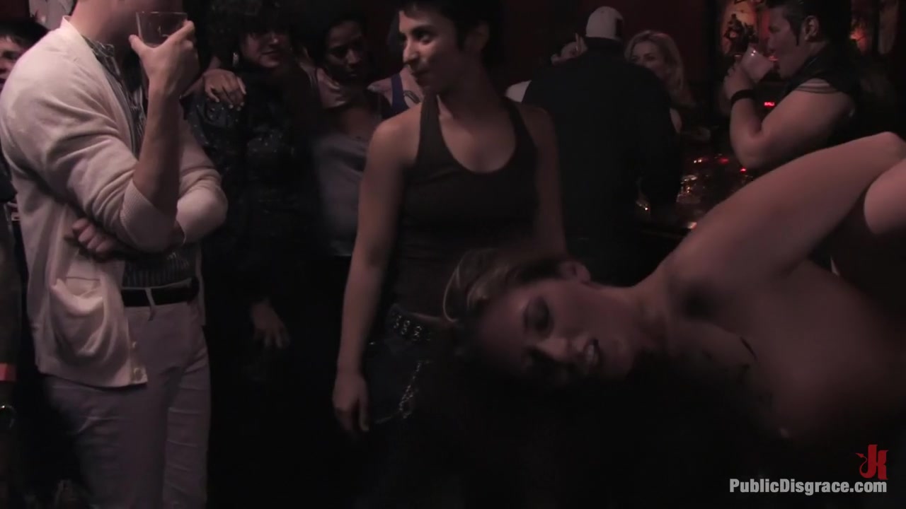 All Girl Public Disgrace: Ariel X humiliated and used in a queer bar