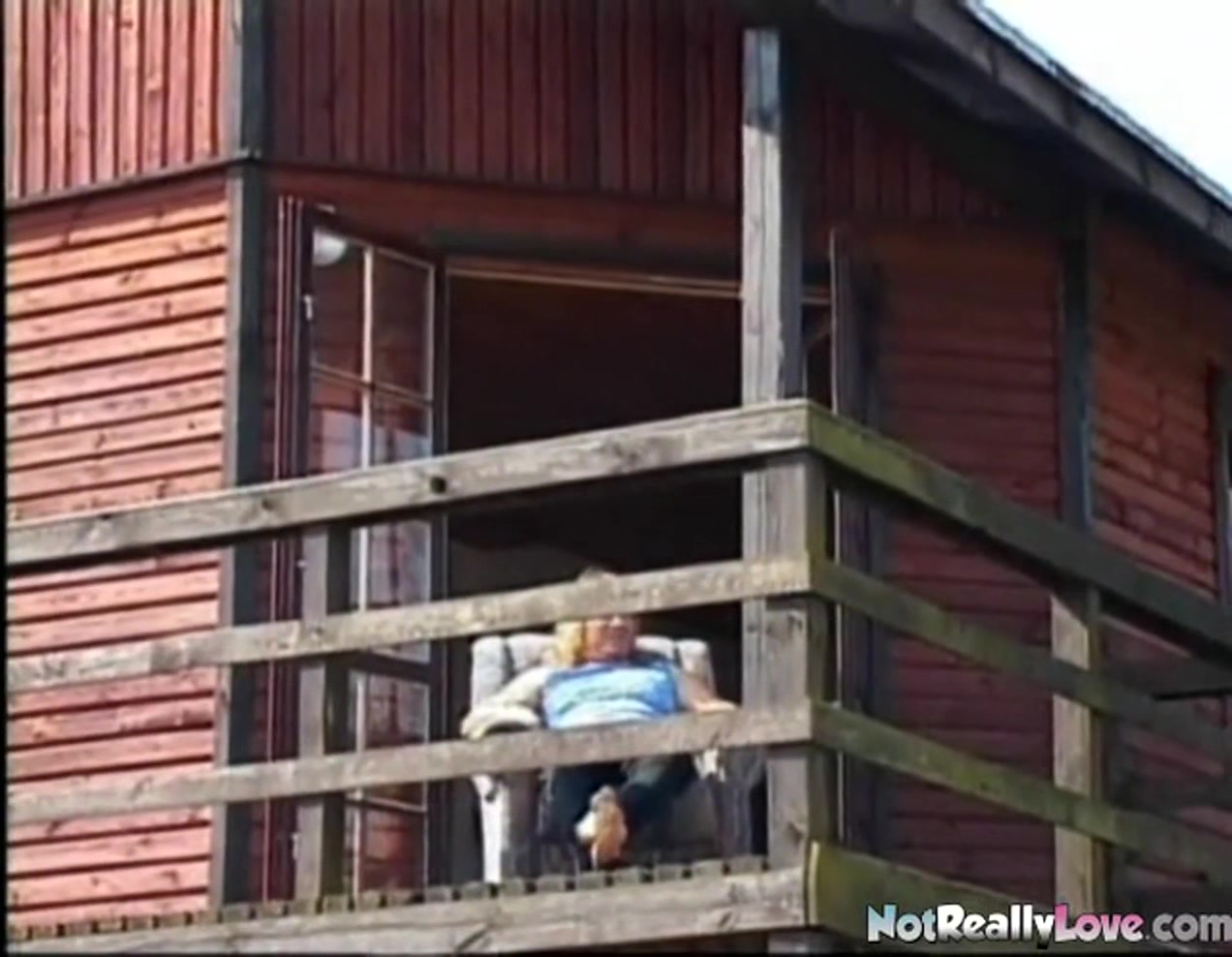 Hot busty outdoor blonde fucked on the farm