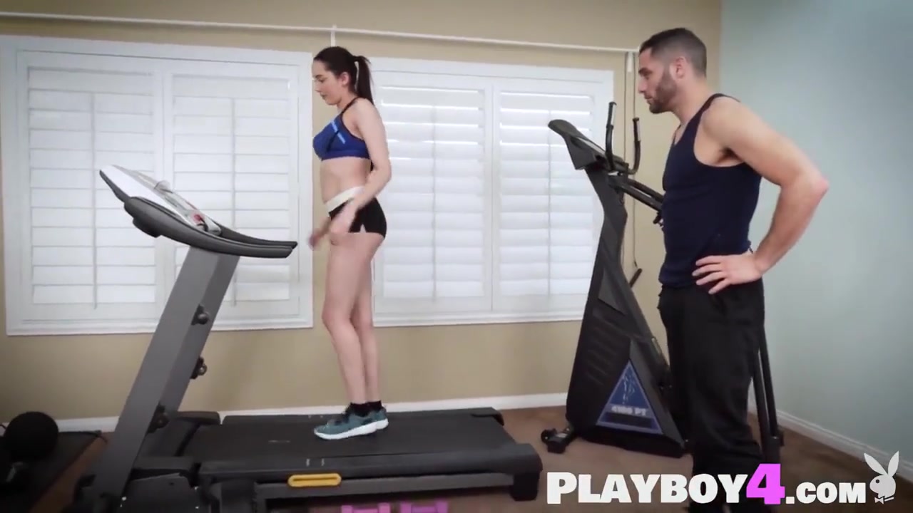 Reverse Blowjob During Kinky Workout With Petite Big Ass teen 18+ - Kyra Rose