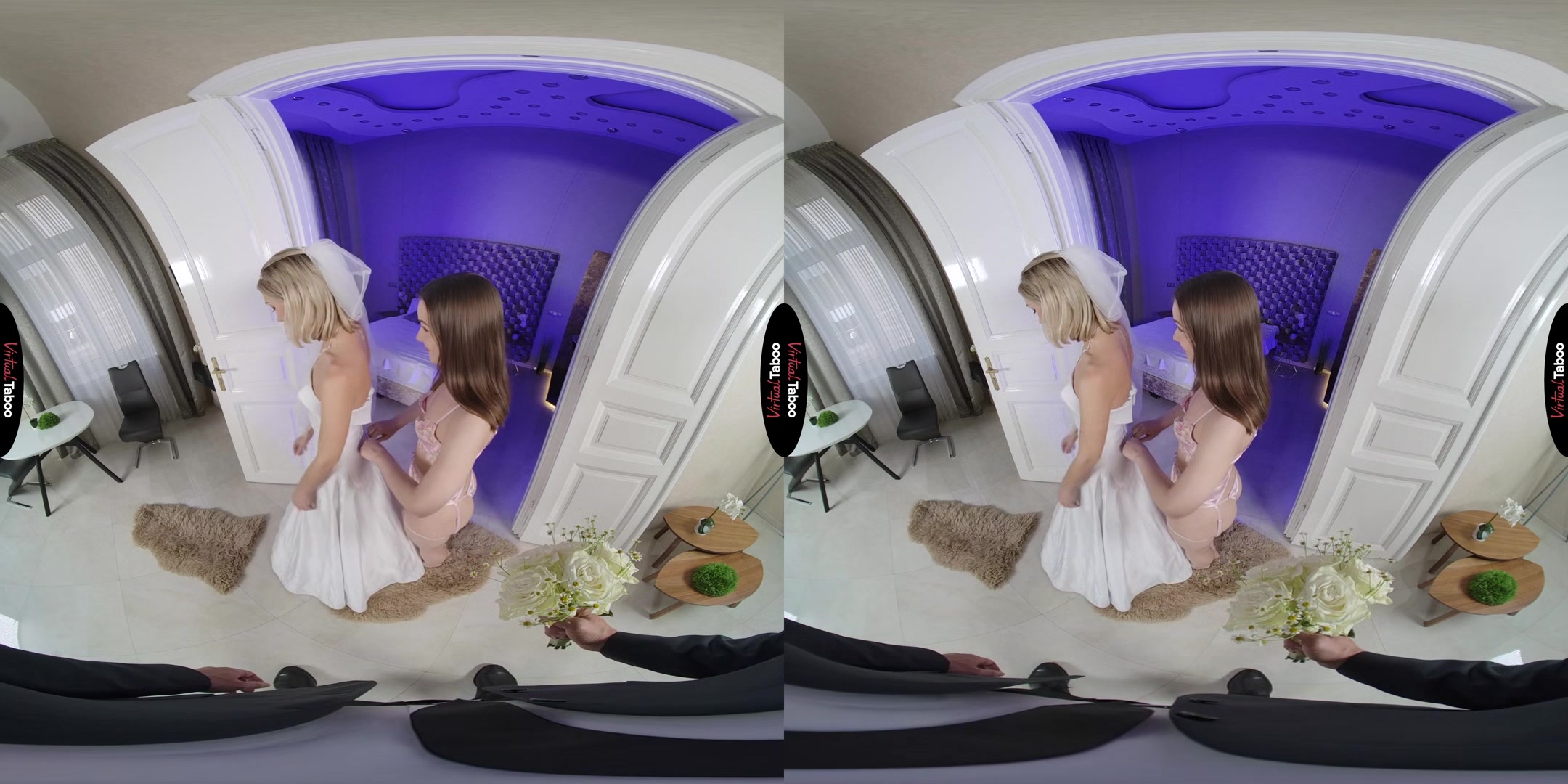 Sky Pierce, Simona Purr VR Porn: We Are One Family Now - VirtualTaboo