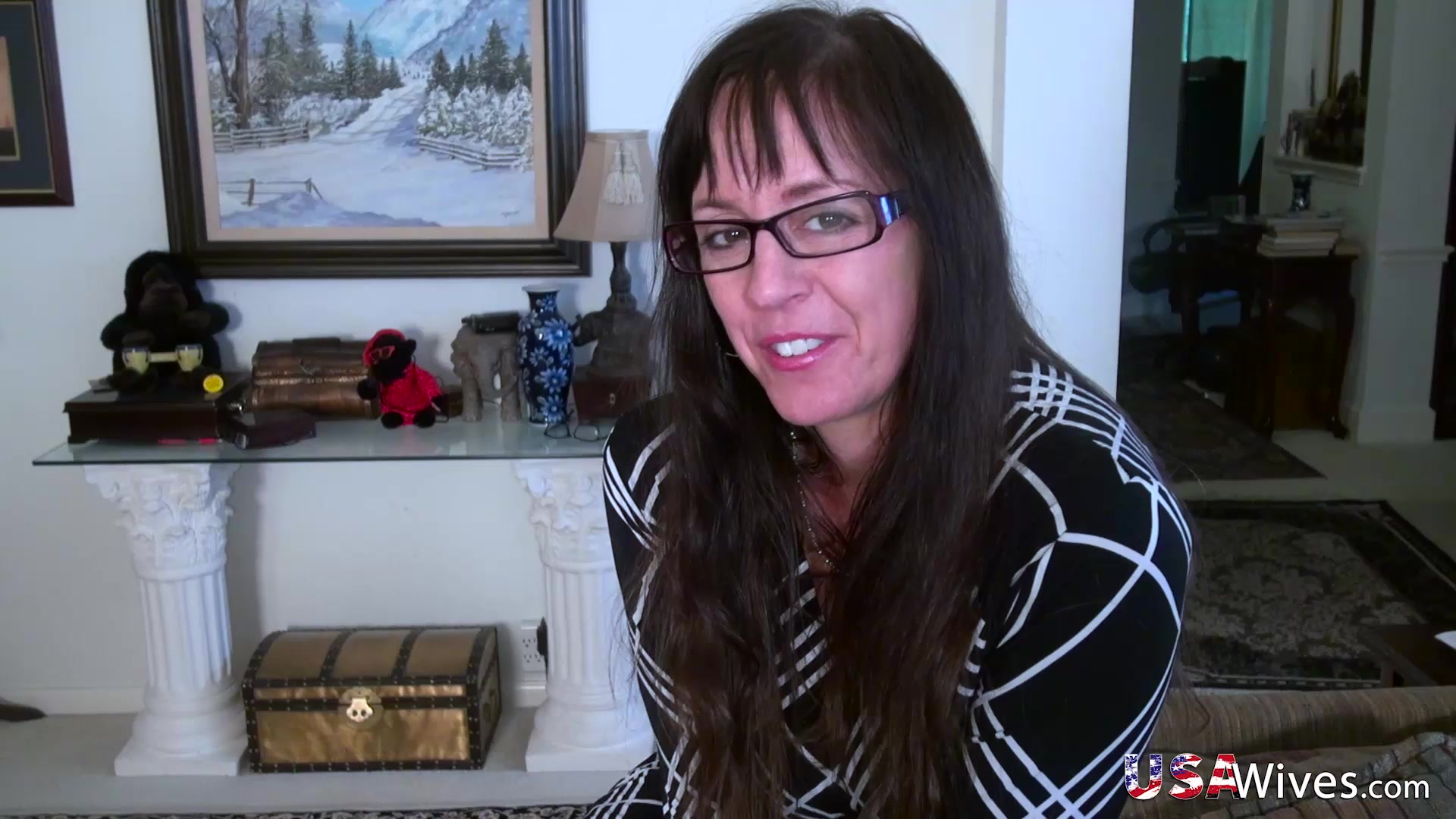 USAwives Mature Lady Blowjob and Toy Masturbation