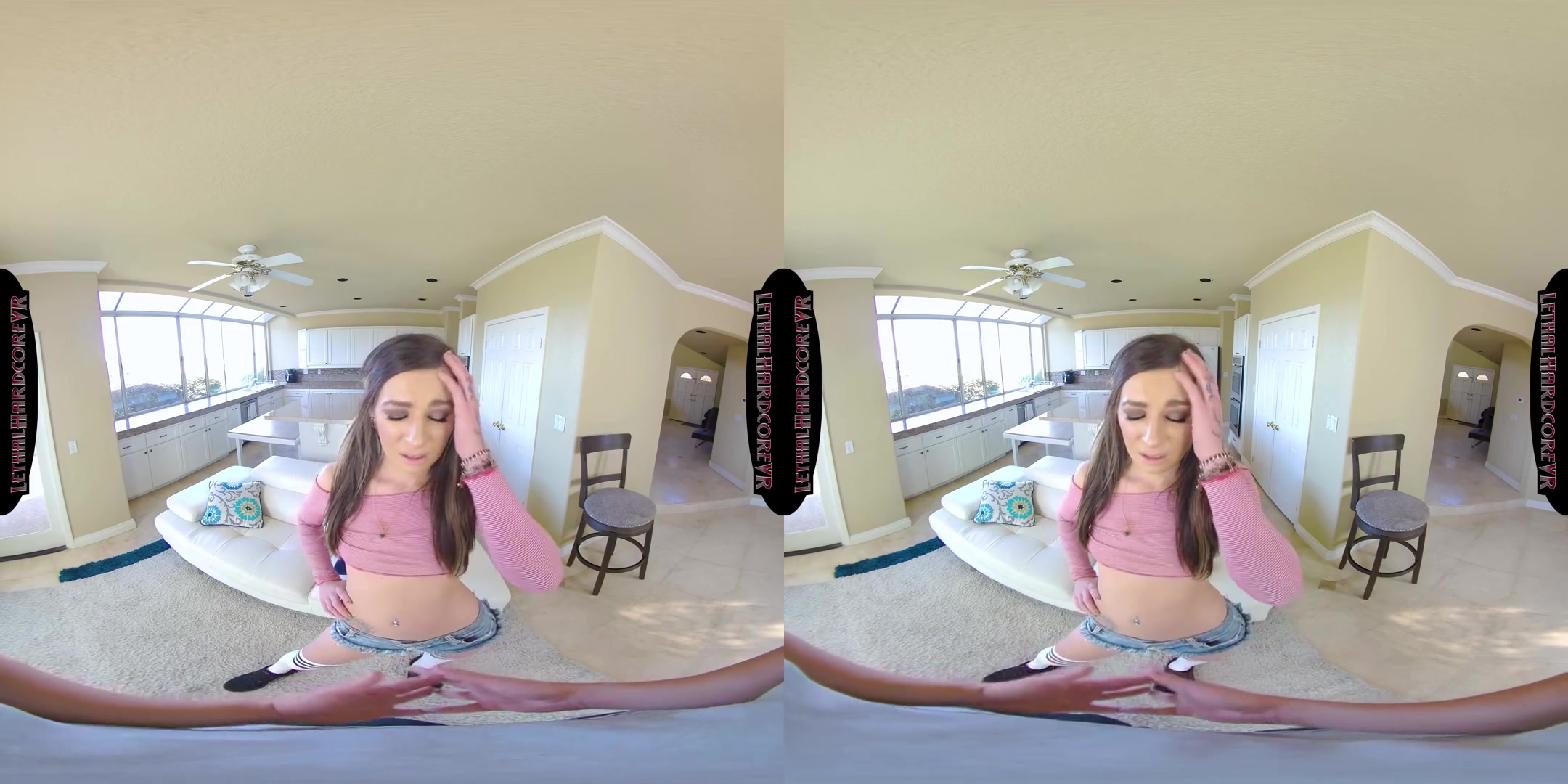 Avery Cums On Her Boyfriends Stedads Cock - teen 18+ Babe Fucking an Older Guy POV