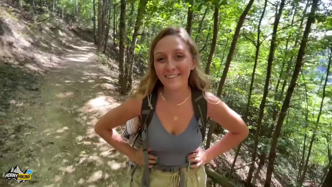 Horny Hikers! Cute Blonde Babe Gets Naughty O The Trail Pt1 Pov 4k - Molly Pills And Horny Hiking