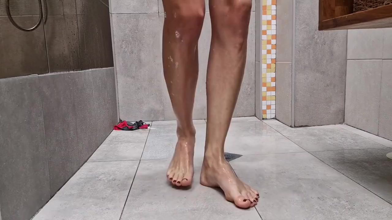 Watch Me Shower My Feet - Small Feet And Asmr