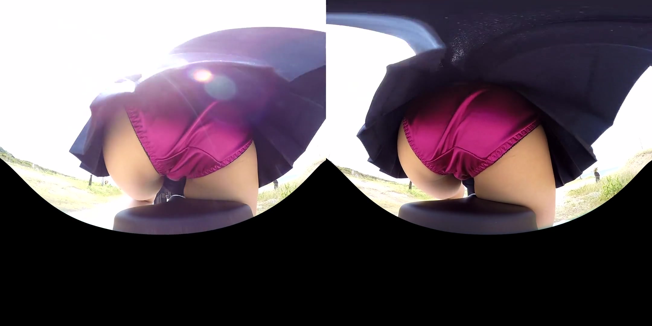 I Want to Be a Bike Seat for Commuting to School - Asian Upskirt