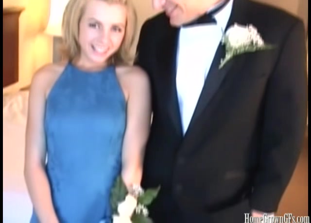 Hot blonde teen 18+ fucked by a big cock after prom