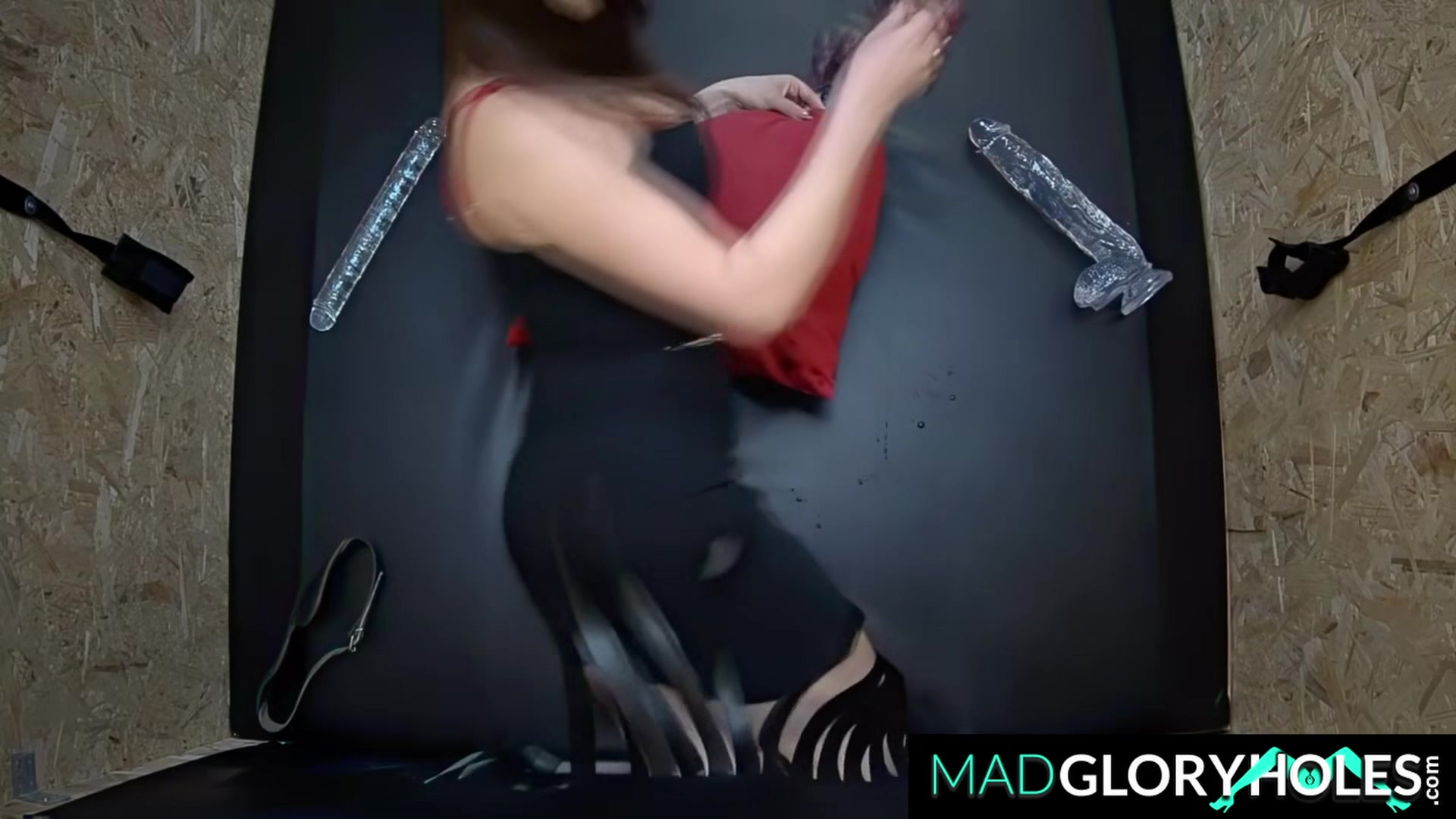 Teen Brunette Dominated by a Giant Tits Girl