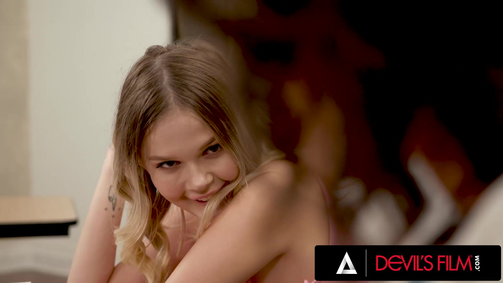 DEVILSFILM - BFFs Coco Lovelock And Michelle Anderson Get Distracted With A Hot Fuck In The Class