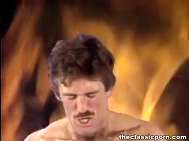 Burning in fire from passionate fuck