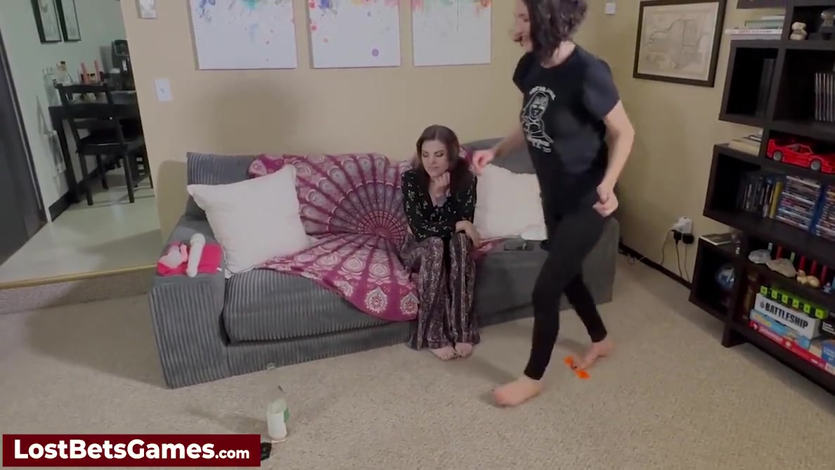 Strip Game With Two Hot Lesbian