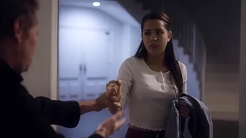 Cute babysitter teen 18+ banged by an old rich weird guy
