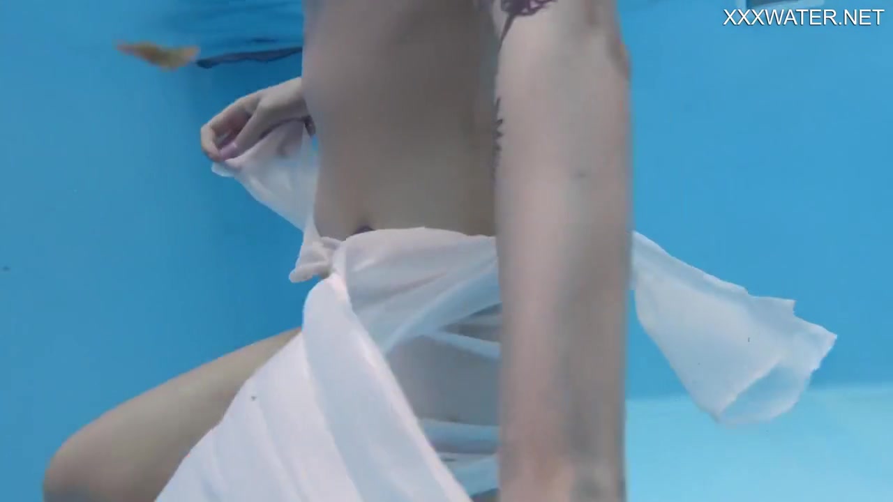 Finnish Hottest Pornstar Mimi Swims Nude In The Pool