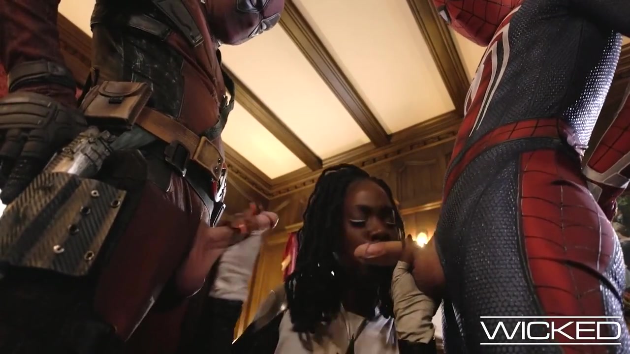 Deadpool And Spiderman Fucking Monica Rambeau Hard