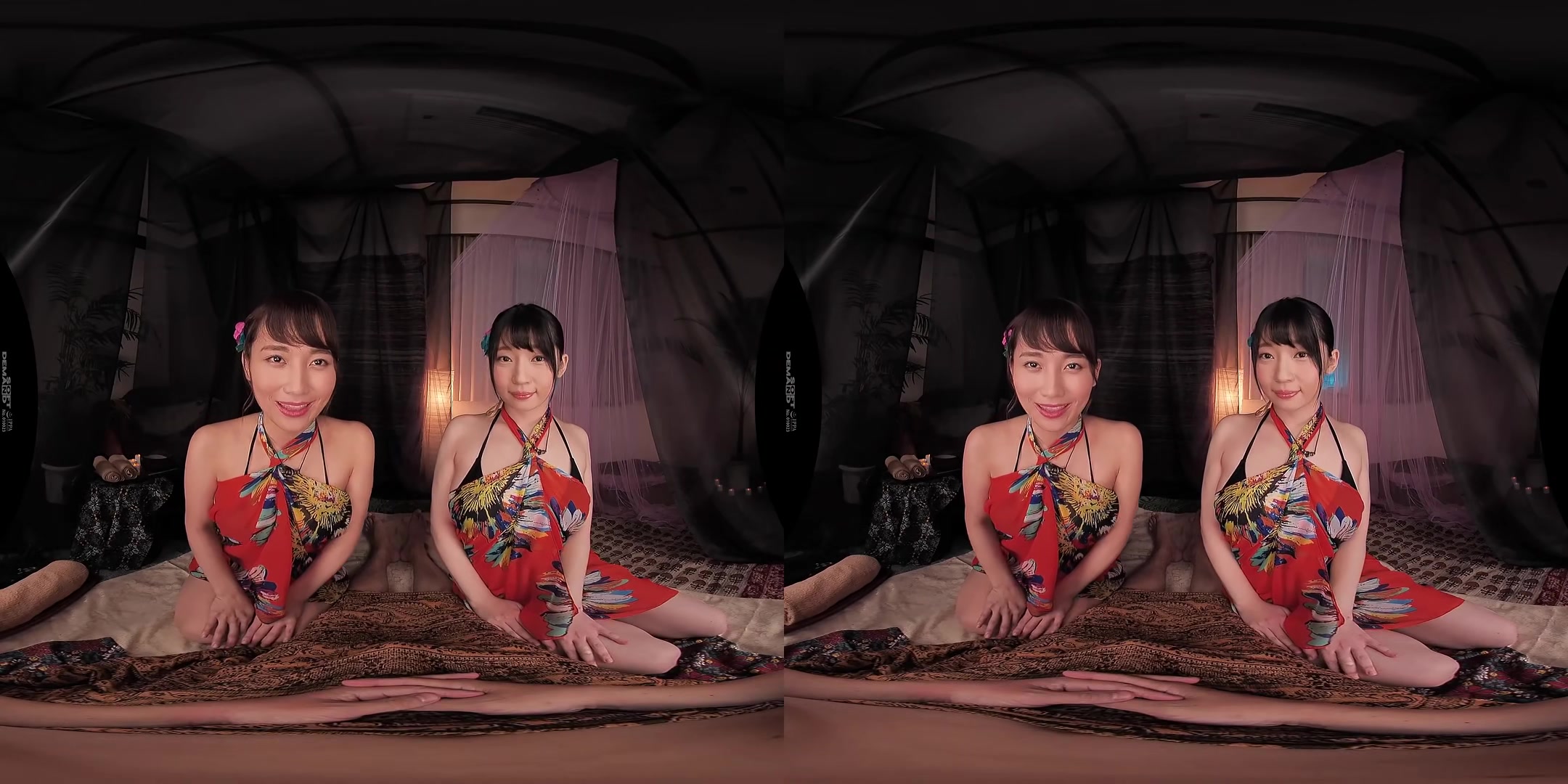 Hikaru Harukaze and Mao Kurata - Put Your Cock in 2 Pussies While You're Getting a Massage - G-Cup - SodCreate