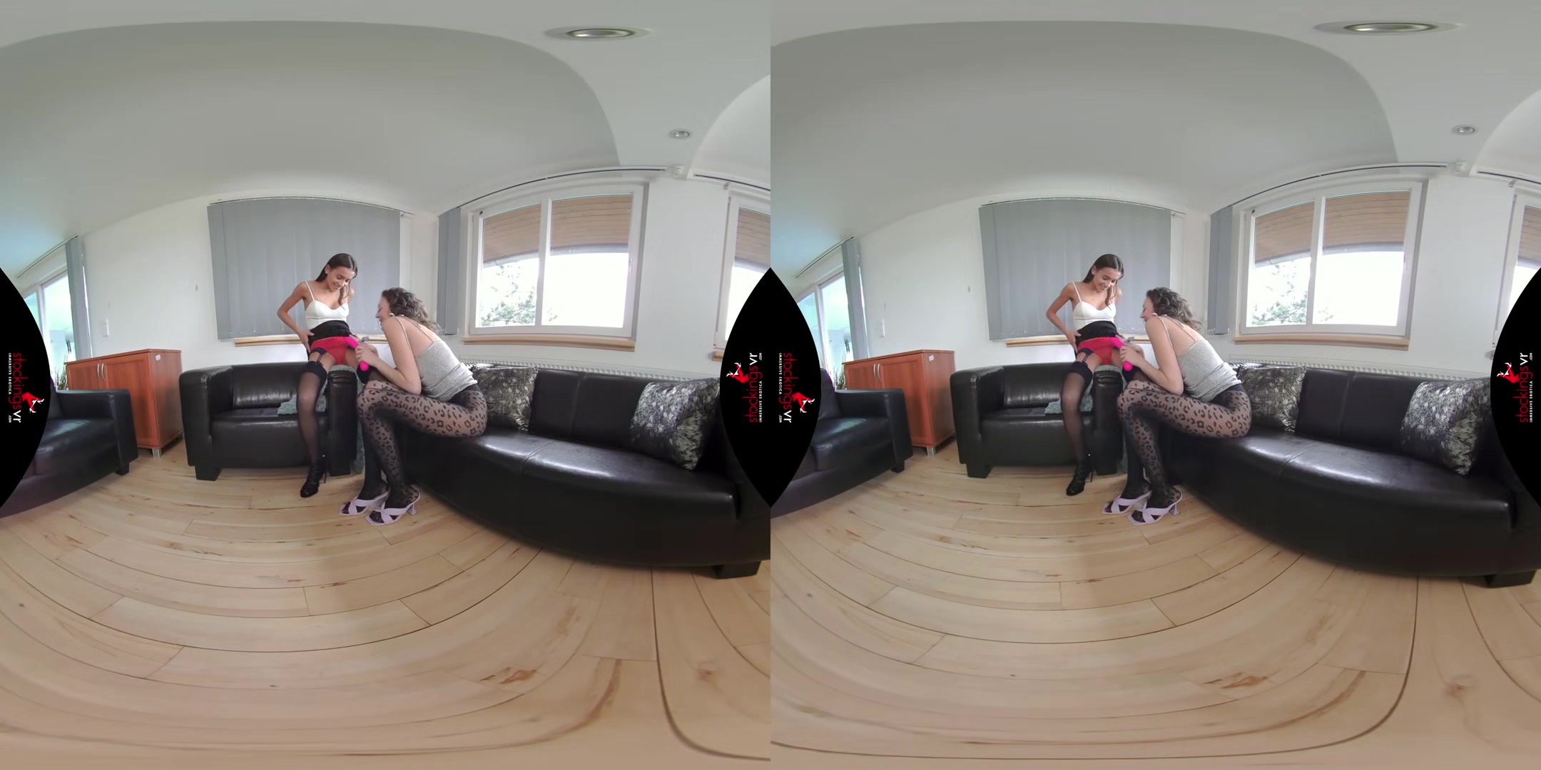 Playful teenager 18+ in stockings starring Isabella Della and Vanessa Alessia