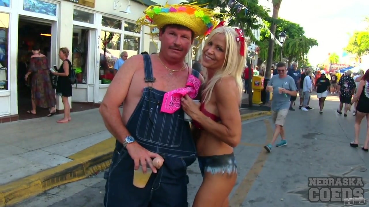 Nude Girls With Only Body Paint Out In Public On The Streets Of Fantasy Fest 2018 Key West Florida - NebraskaCoeds