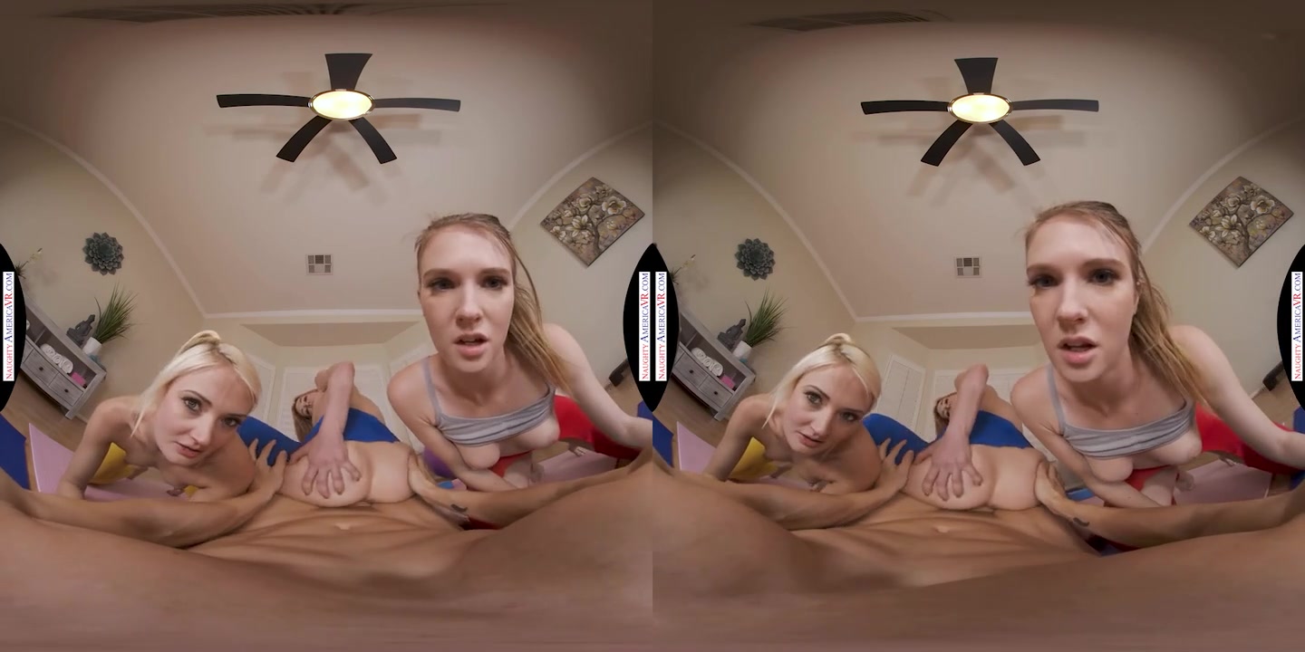 Aiden Ashley, Ashley Lane, & Zoe Sparx Get An Even Deeper Stretch After Their Yoga Session
