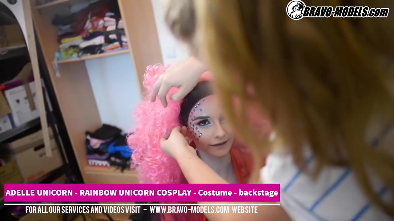 Adelle Unicorn In Backstage Video From Cosplay Photoshoot With