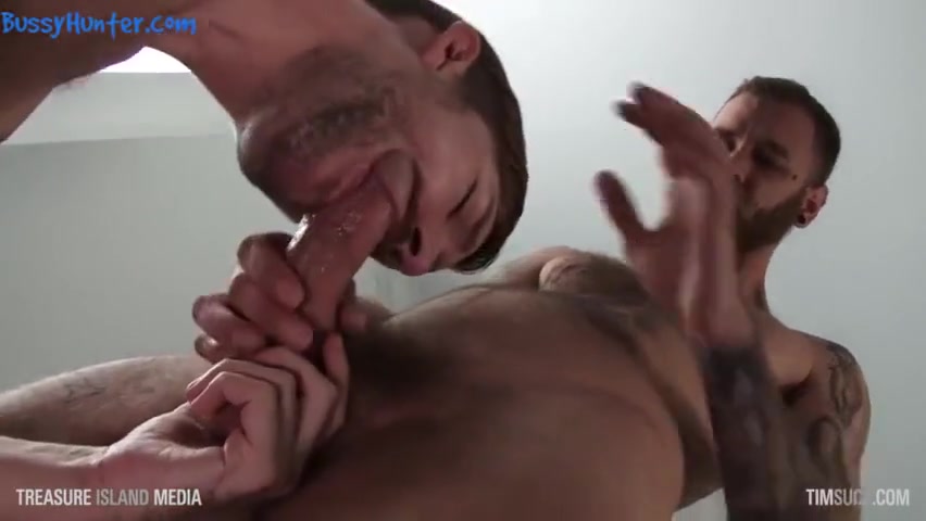 Hairy Dudes Sharing Spit And Dick