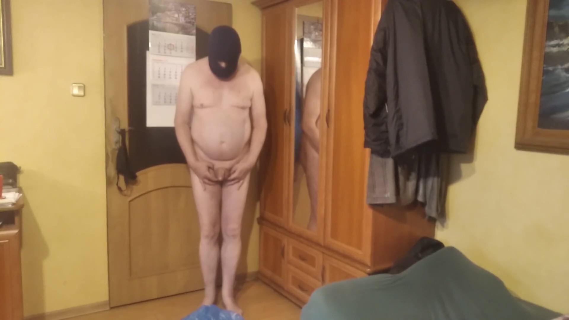 Slave Waxes Its Cock With A Candle
