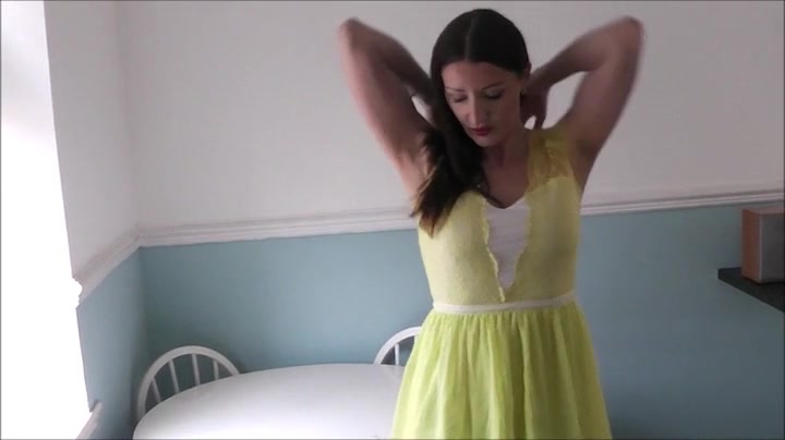 Yellow Dress Blue Panties - TacAmateurs