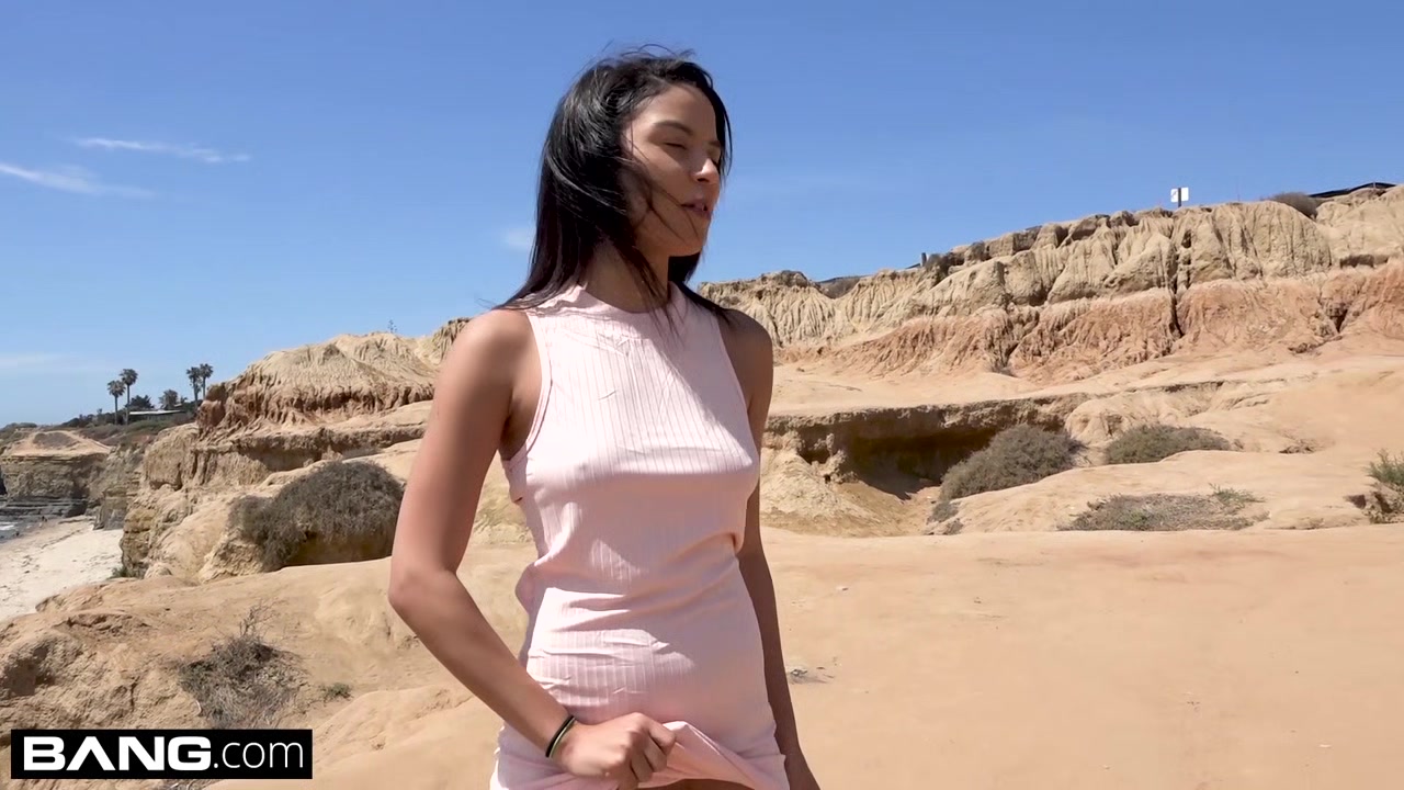 Maya Bijou gets off on people watching her strip and fuck in public