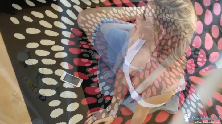 Hannah Z in Casual - DownblouseJerk