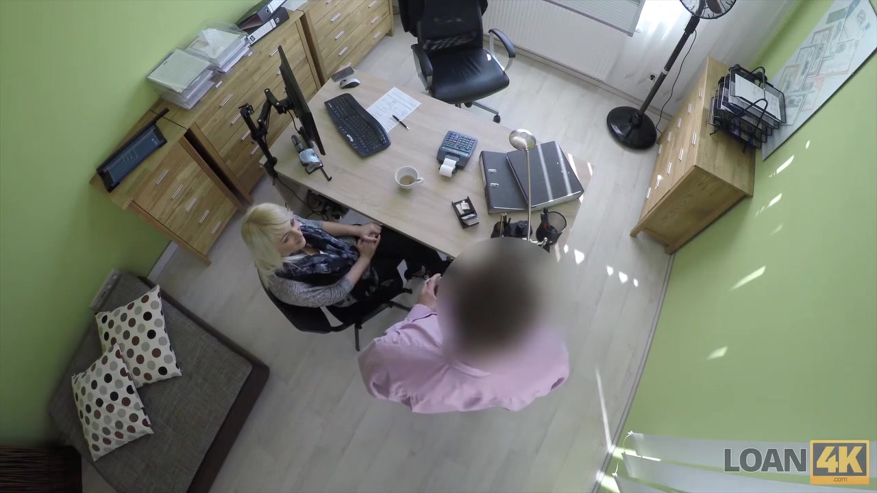 LOAN4K. Passionatre fucking on the table in office of loan manager
