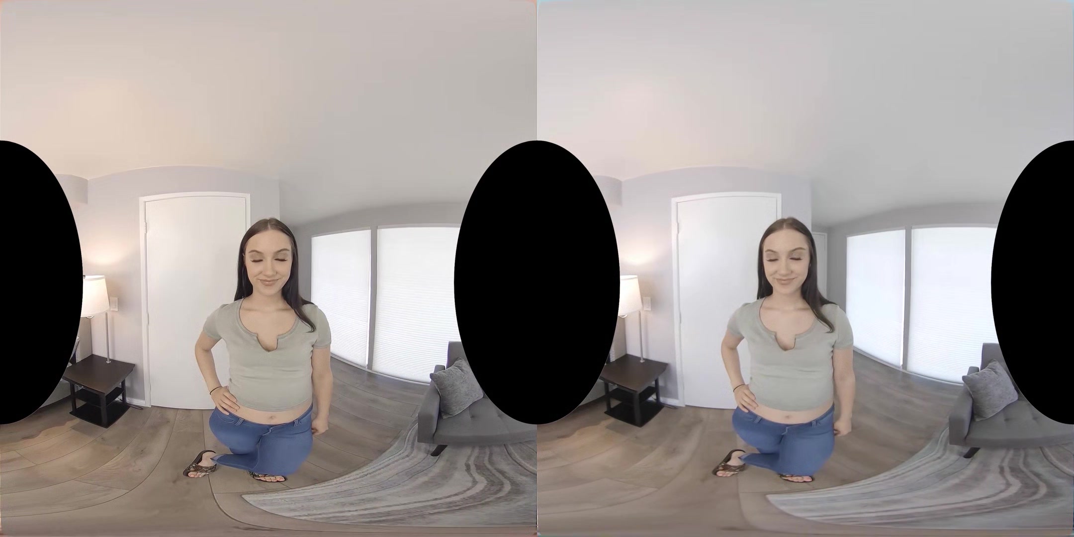 VRHUSH Jazmin Luv creampied on her first casting experience