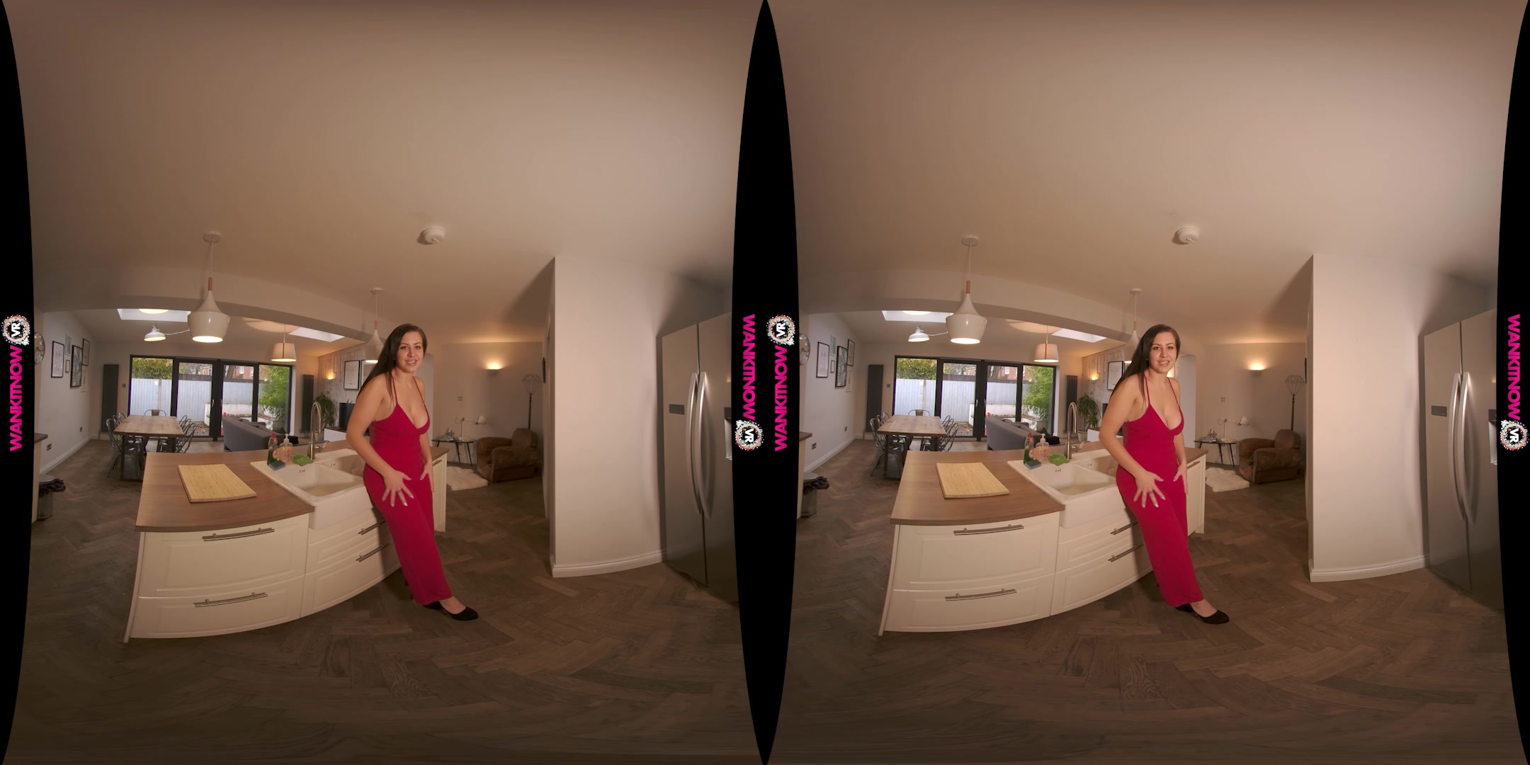 Red Dress featuring Tindra Frost - WankitNowVR