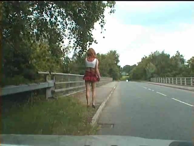 Horny Transgender Teasing Outdoor