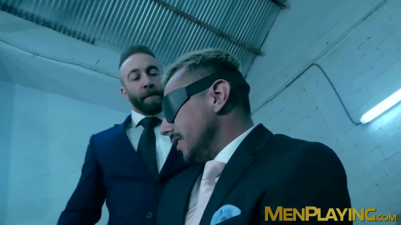 Manuel Scalco And Dani Rivera In Blindfolded Businessman Sucked Dildo And Fucked