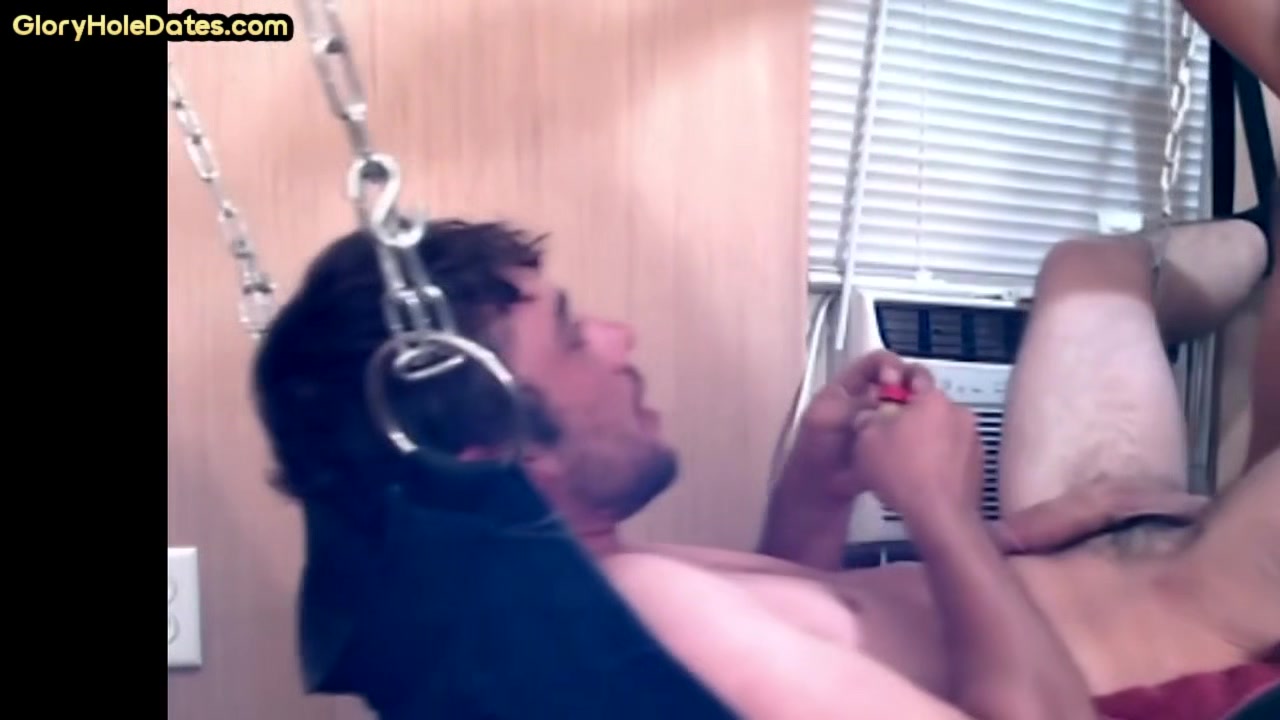Mature gaydaddy fucks sling bottom in homemade private video