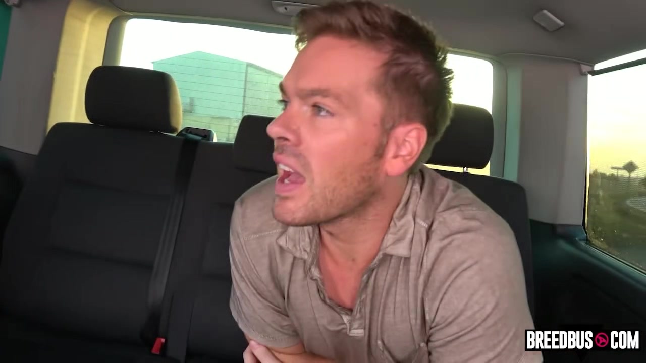 Covered in Semen on the Backseat - Breedbus