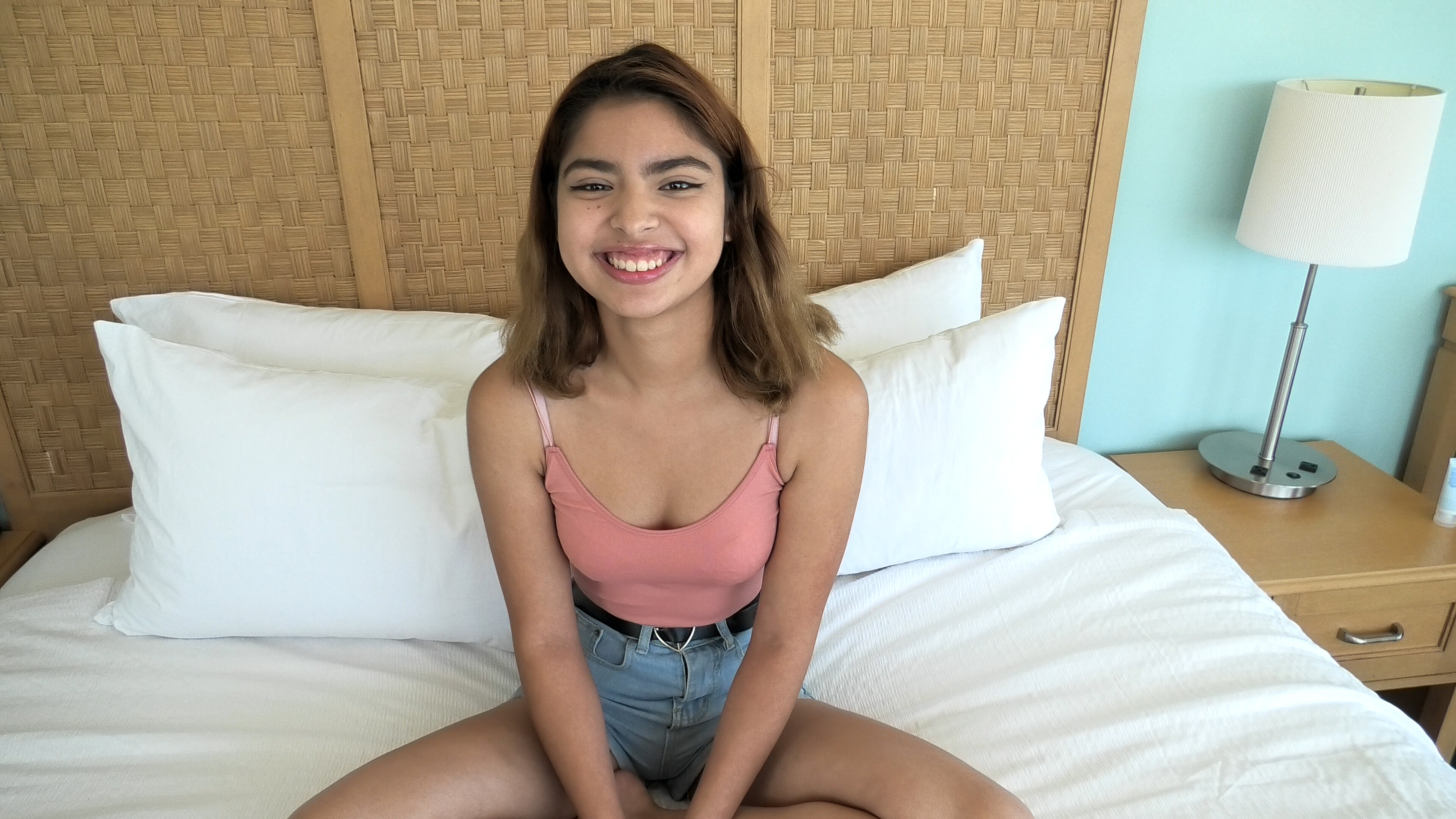 Petite teen 18+ with a Meaty Pussy Swallows a Thick Cock