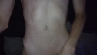 Hot muscle twink rubbing cock early in the morning big dick