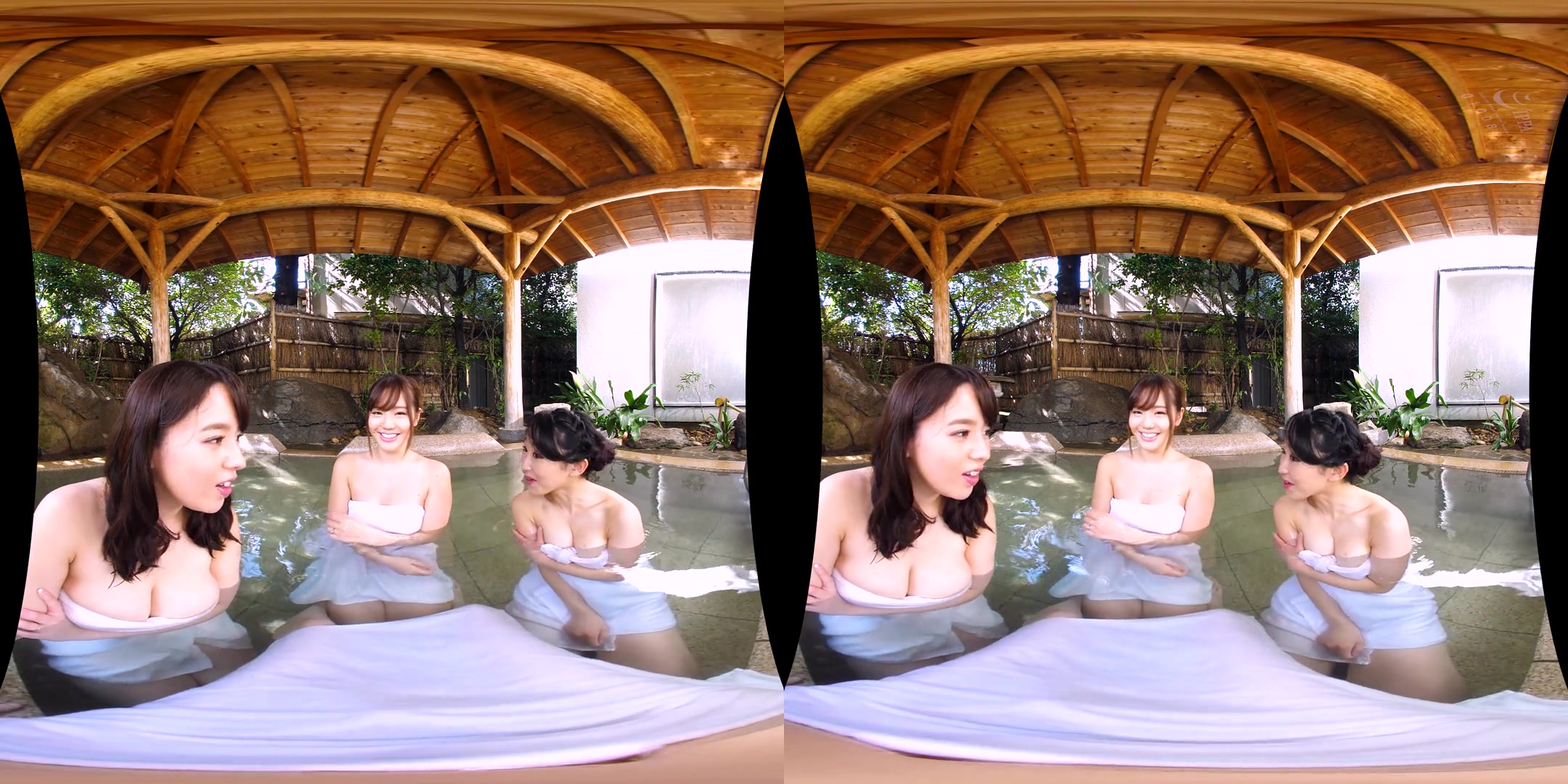 Sarina Kurokawa & Natsuko Mishima & Hotaru Mori in Sarina Kurokawa, Natsuko Mishima, and Hotaru Mori Busty Cheating Wives Mixed Bathing Harem 1 - TMAVR