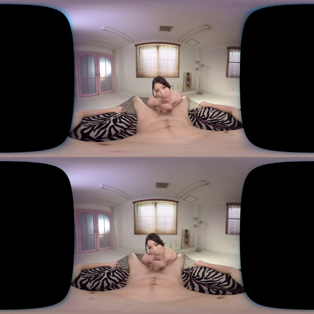 Gazing at the Virtual Blowjob; Titfuck and Blowjob with Big Tits Japanese MILF