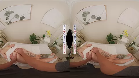 Sexy Blonde Sage Rabbit enjoys her personal Naughty Massage.