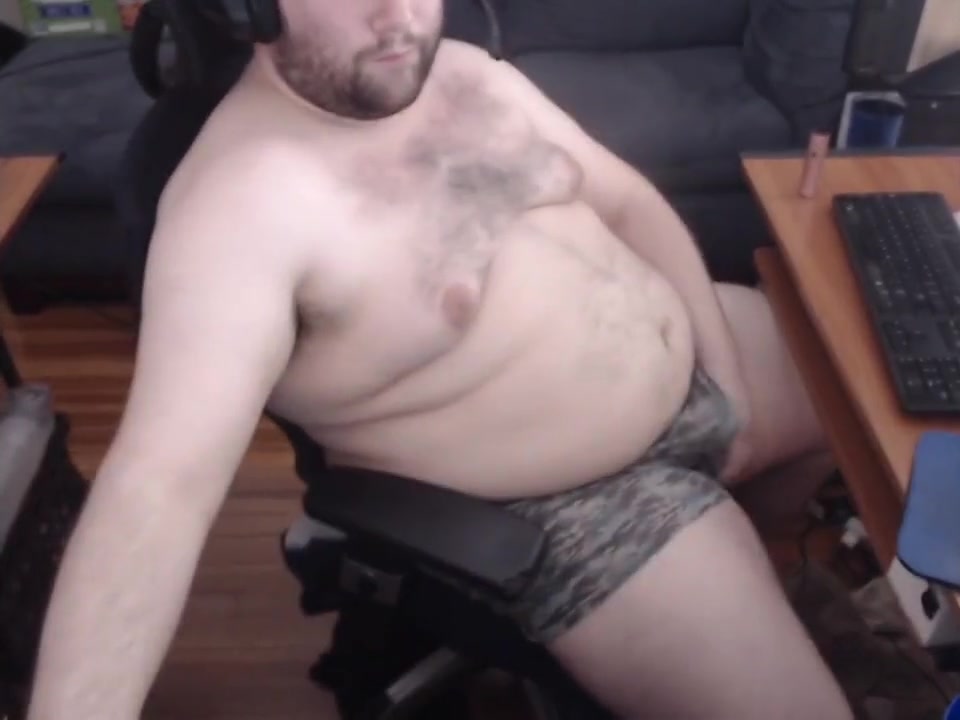 Stroking And Rubbing My Chubby Body On