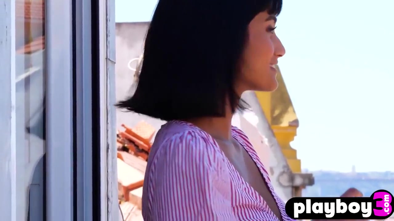 Gorgeous Asian teen 18+ Model Passion Posing And Striptease With Angel Constance