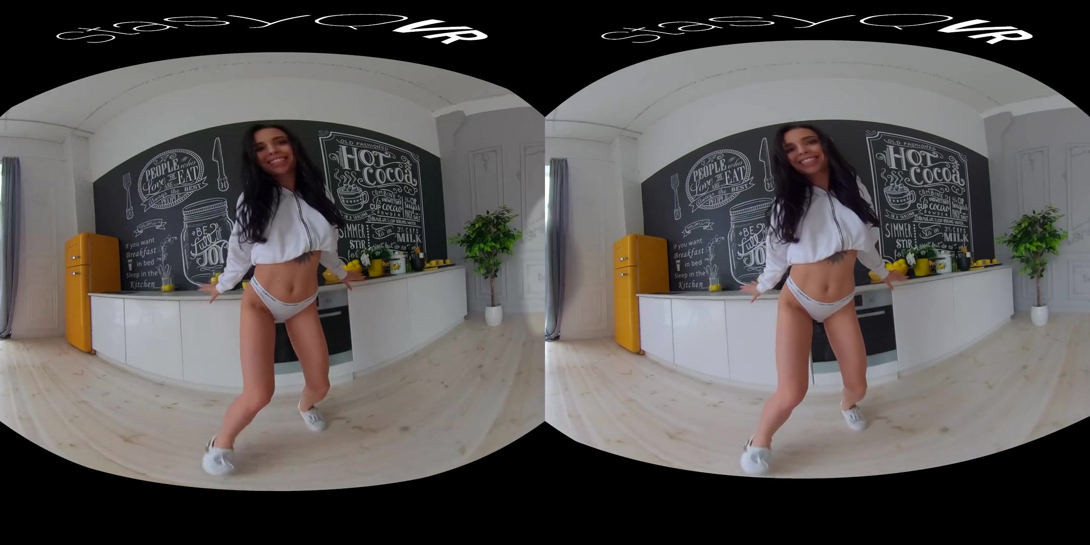 All Smiles - Fit Brunette with a Great Ass Solo Striptease