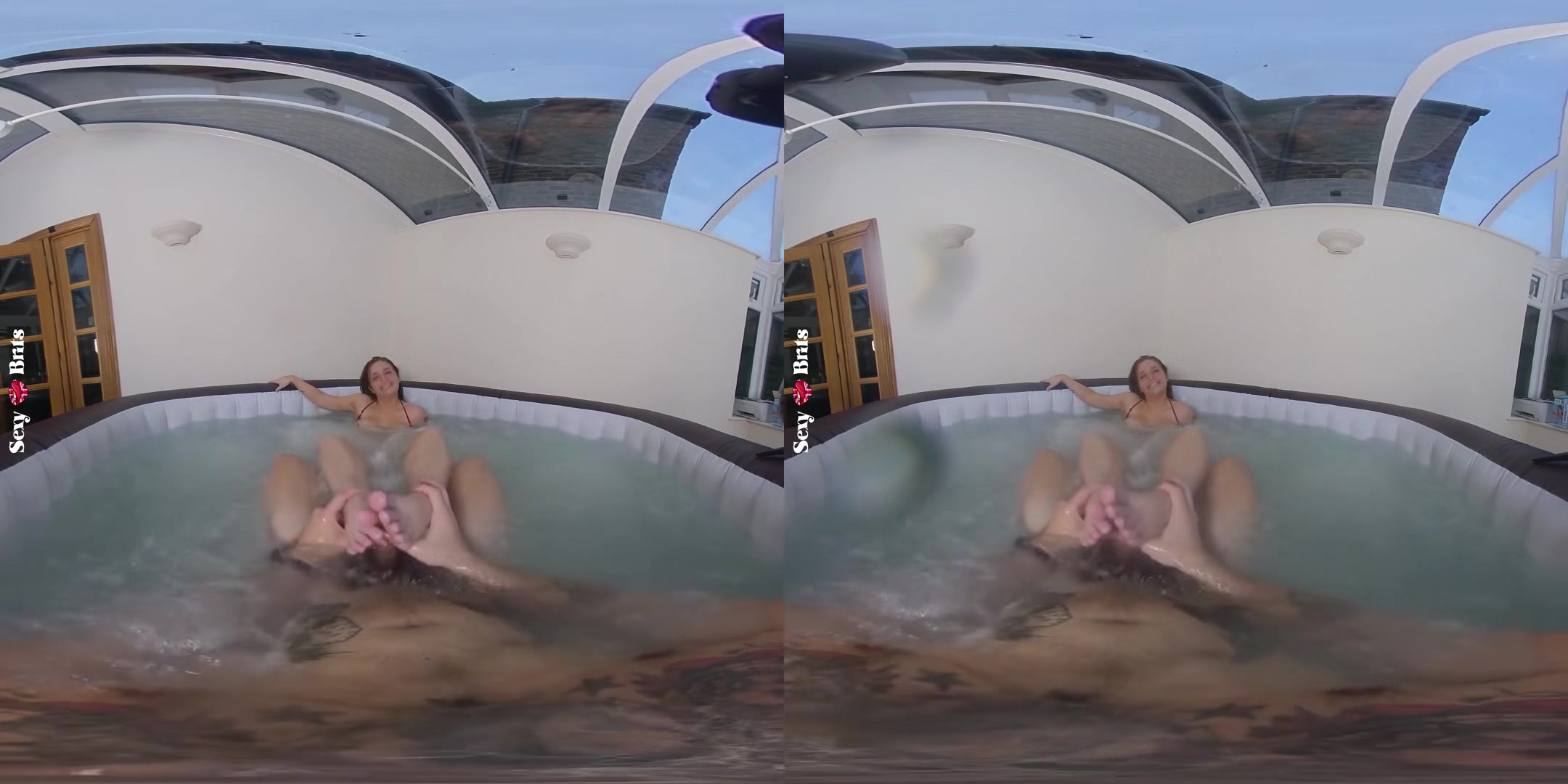How To Bathe Your Aussie III; Big Tits Amateur Fucked in the Hot Tub