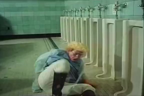 Desiree Cousteau in vintage sex movie with nasty sex in the toilet