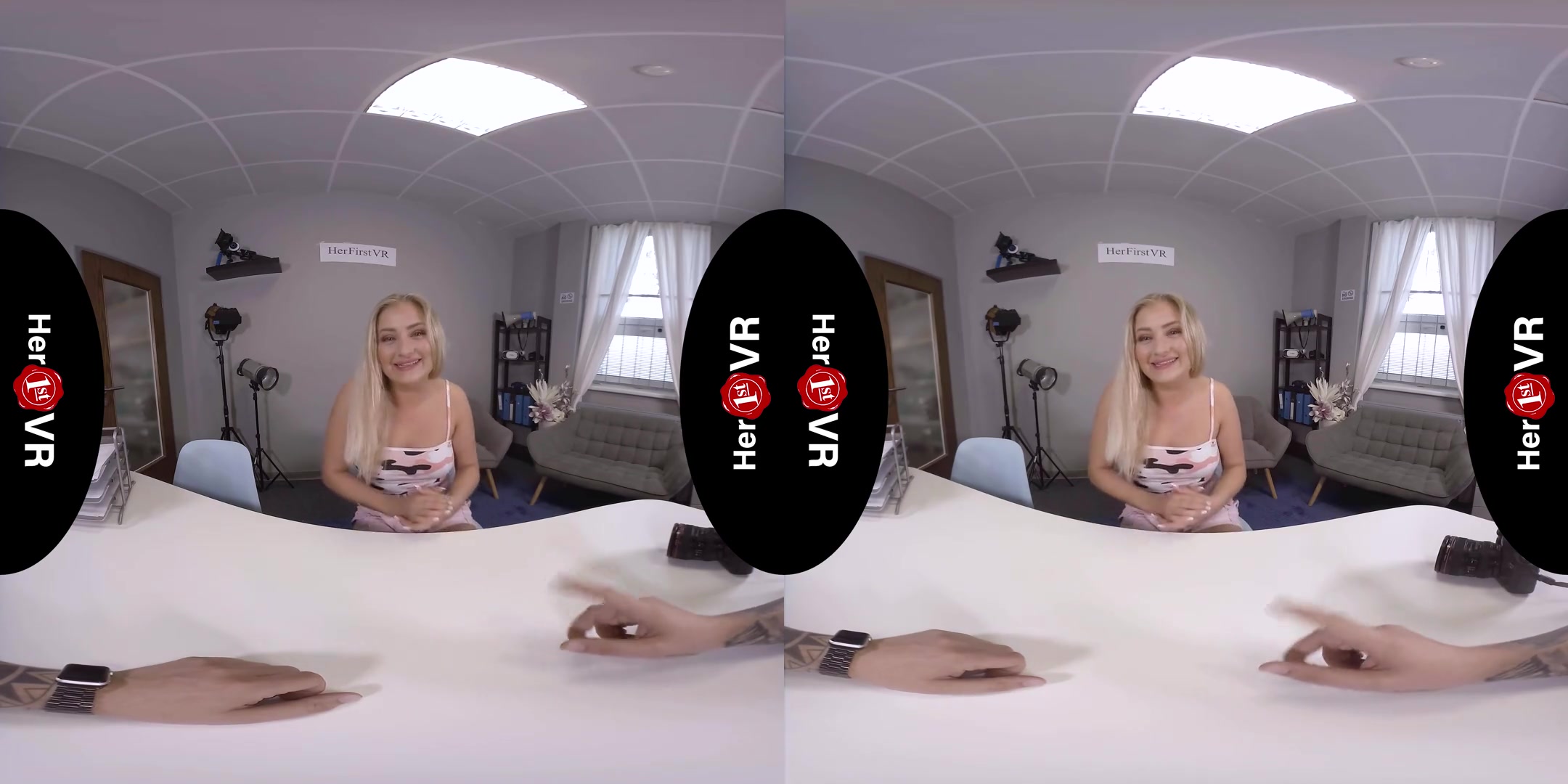Cayla Lyons - VR Casting; Blonde Amateur First Timer