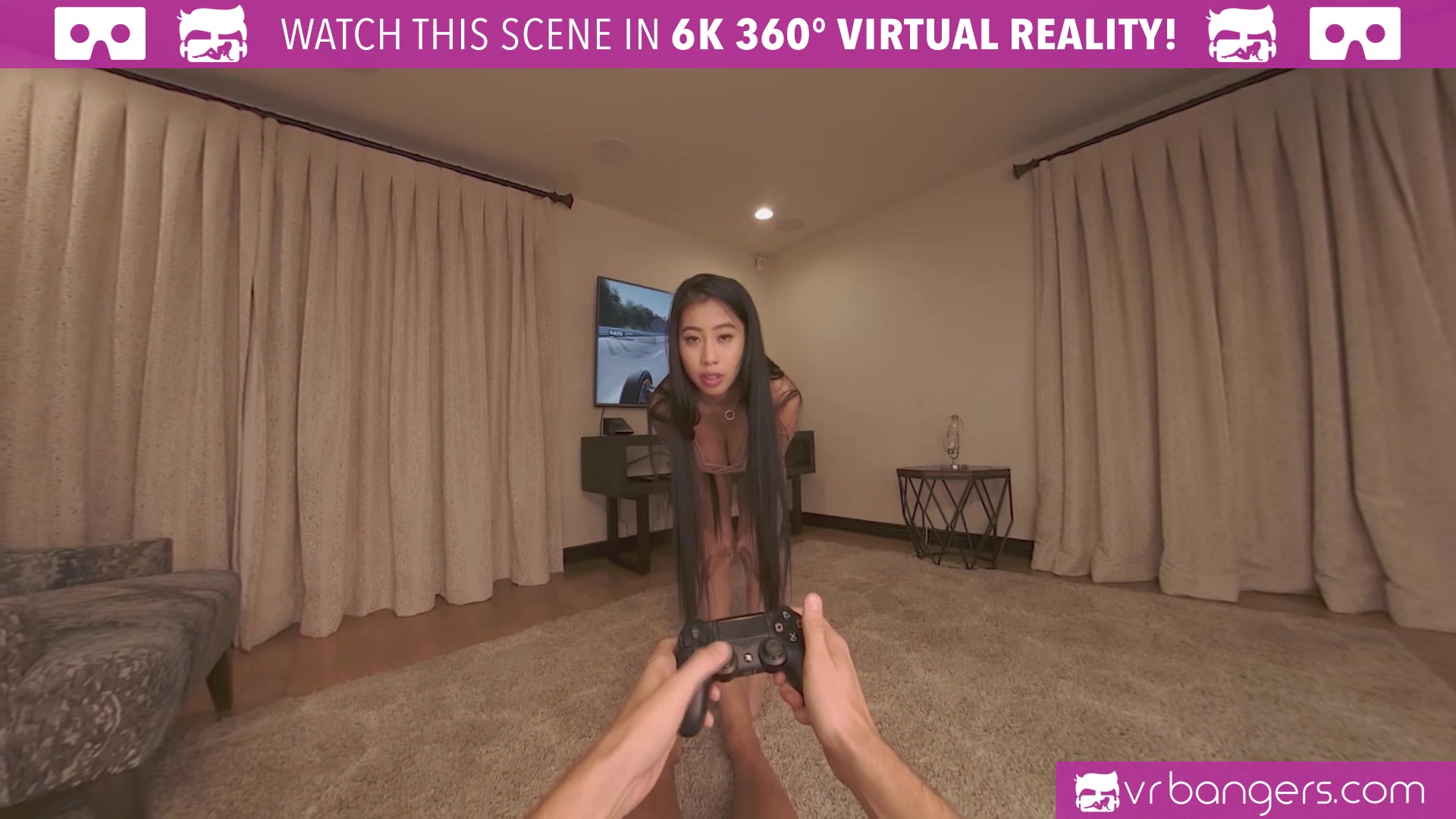 VR BANGERS Asian girlfriend wants to play with your cock