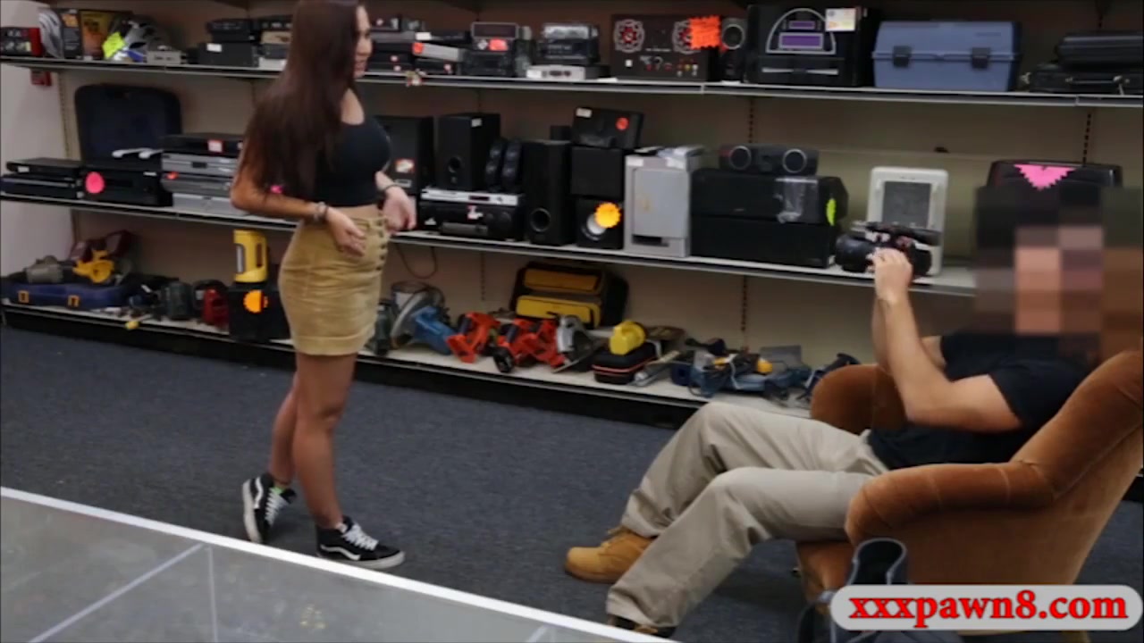 Busty Coed Pawns Her Pussy And Slammed At The Pawnshop