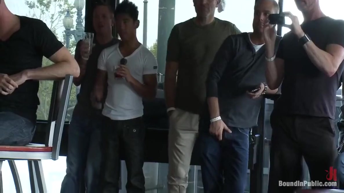 Two Hairy Sluts Get Used In A Bar Full Of Horny Strangers - Christian Wilde And Nick Moretti