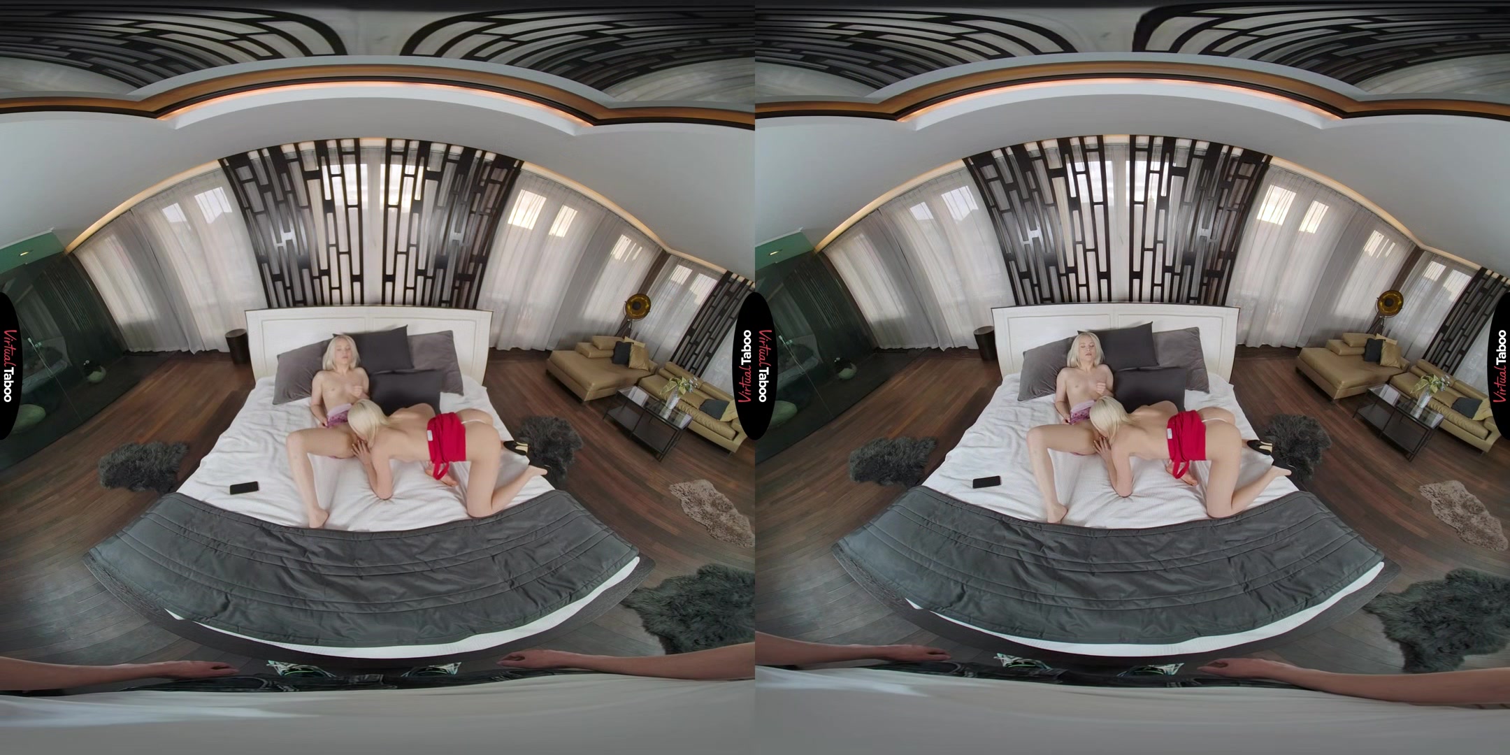 Christy White, Nikki Hill VR Porn: Good Sisters Always Share - VirtualTaboo